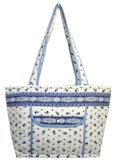 Provence pattern tote bag (Marat d'Avignon / Tradition. white b)